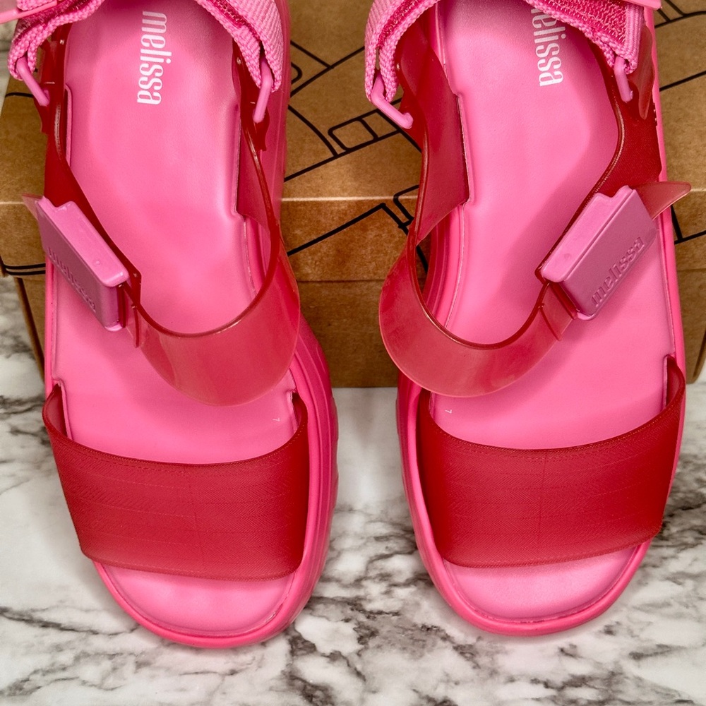Melissa Pink Platform Sandals - Picture 2 of 8